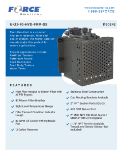 UK12-70-HYD-FRM-SS Spec Sheet