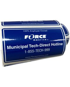 Tech Direct Hotline Stickers 50/rl