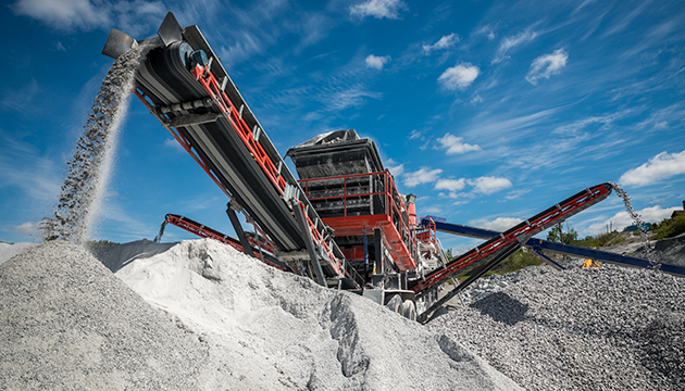 image of industrial mining of rocks and other materials